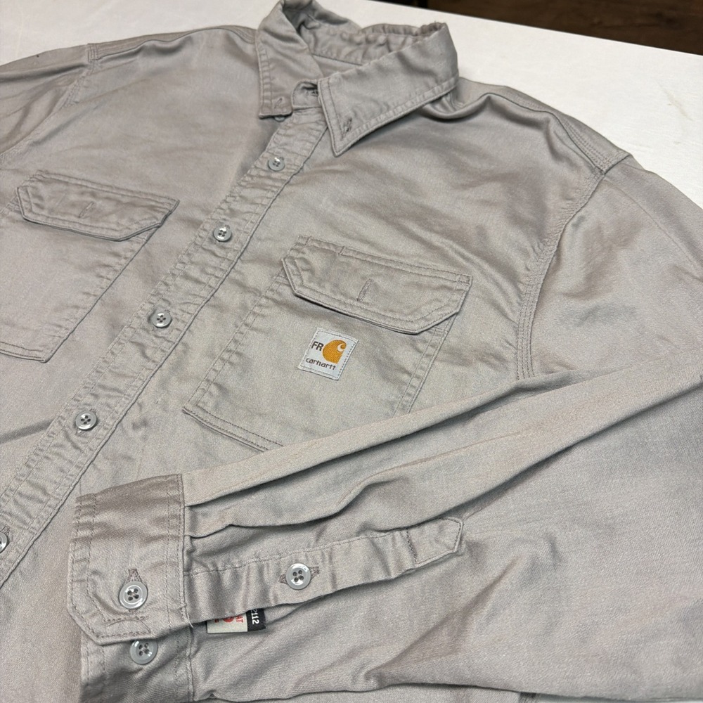 Carhartt FR XL Reg FLAME RESISTANT Long Sleeve FRS003 GRY
